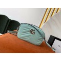 Replica High Quality Gucci GG Marmont Matelasse samll Shoulder Bag 447632 Pastel green HV09870Jh90