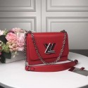 Replica Louis Vuitton TWIST Original leather Shoulder Bag M50280 red HV01137BJ25