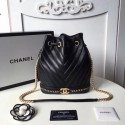 Replica Newest Chanel Flap Shoulder Bag 94889 black HV05843Yn66