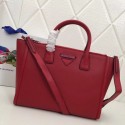 Replica Prada Concept Leather handbag 1BA183 red HV03539iu55