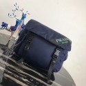 Replica Prada Nylon shoulder bag 1BL015 dark blue HV11007Hd81