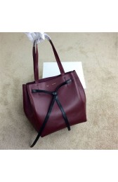 2015 Celine new model shopping bag 2208 burgundy&black HV04249nB26