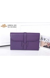 2015 Hermes Hot Style Original leather clutch 864 purple HV06418hk64