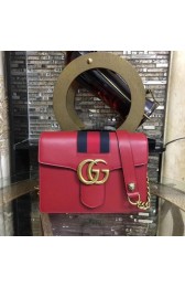 AAA 1:1 Gucci GG Marmont original quilted leather Shoulder Bag 476468 red HV01191vi59