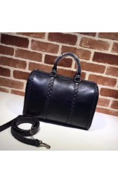 AAAAA Gucci GG Calfskin Leather Boston Bag A247205 black HV06046Qa67