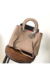 AAAAA Imitation Dior Diorissimo Bag in Original Grainy Leather CD0678 apricot & silver-Tone Metal HV11710oT91