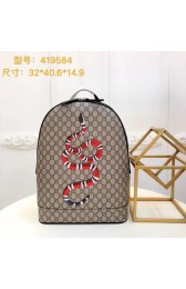AAAAA Imitation Gucci GG Canvas Backpack 419584 snake HV05870oT91
