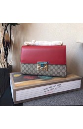 AAAAA Imitation Gucci Padlock Shoulder Bag 409486 red HV07695oT91