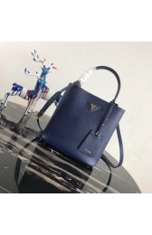 AAAAA Imitation Prada Double Saffiano leather bag 1BA212 blue HV06101Sy67