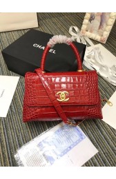 AAAAA Knockoff Chanel flap bag with top handle A93737 red HV01264Pg26