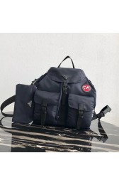 AAAAA Prada Re-Nylon backpack 1BZ811 black&red HV07817aM93