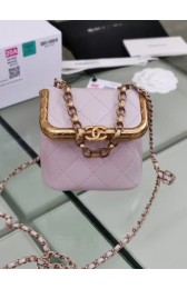 Best 1:1 Chanel Original mini Magnet buckle bag AS1886 pink HV07564eT55