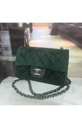 Best Chanel 2.55 Series Classic Flap Bag velvet CFC1117 green HV07416kr25