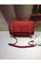 Best Quality CHANEL Original Clutch with Chain A85533 red HV01208xb51