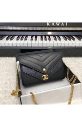 Best Replica Chanel Original Lambskin & Gold-Tone Metal D33814 black HV01550bj75