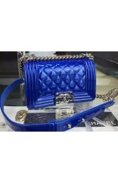 Boy Chanel mini Flap Shoulder Bag Original Leather A5707 Blue HV04419nS91