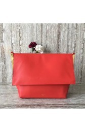 Celine calf leather Shoulder Bag 90054 red HV04881xh67