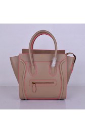 Celine Luggage Micro Tote Bag Original Leather 8802-3 Light Pink HV05688hk64