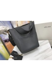 Celine SEAU SANGLE Original Calfskin Leather Shoulder Bag 3369 gray HV04972Xw85