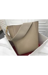 Celine Seau Sangle Original Calfskin Leather Shoulder Bag 3370 Light gray HV05203zS17