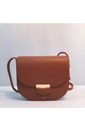 Celine Trotteur Bag Calfskin Leather 8002 Wheat HV08772PC54