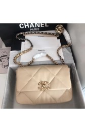 chanel 19 flap bag AS1160 Cream HV11223Oq54