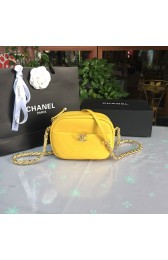 Chanel camera case Lambskin & Gold-Tone Metal AS0137 yellow HV03049nU55