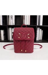 Chanel Caviar Leather Backpack 83430 red HV10573nQ90