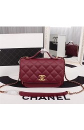 Chanel caviar Tote Bag 25691 red HV01863Hn31