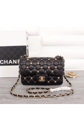 Chanel Classic Sheepskin Leather cross-body bag A1116 black Gold-Tone Metal HV08285kC27