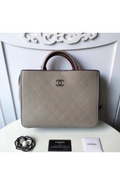 Chanel Classic Top Handle Bag 92293 gray HV09976wv88
