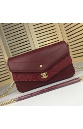 Chanel Flap Lambskin Leather Shoulder Bag 5748 fuchsia HV02388Yo25