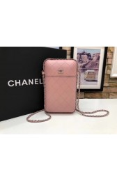 Chanel Flap Original Mobile phone bag 55699 pink HV07621UF26