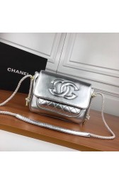 Chanel Flap Shoulder Bag 2369 silver HV03934aj95