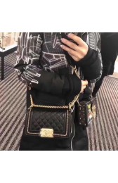 Chanel Flap Shoulder Bag Sheepskin Leather LE BOY A67085 black HV00286yj81