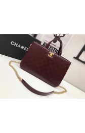 Chanel Flap Tote Bag Original Calfskin Leather 2370 wine HV08788Ea63