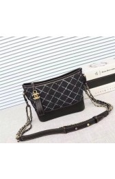 Chanel Gabrielle Denim Shoulder Bag 93481 black HV10894Mn81