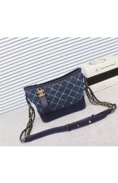 Chanel Gabrielle Denim Shoulder Bag 93481 blue HV08708oK58