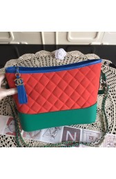 Chanel Gabrielle Nubuck leather Shoulder Bag 1010A red&green HV00604FA31