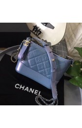 Chanel gabrielle small hobo bag B91810 blue HV07486Is53