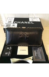 Chanel Minaudiere Metallic Lambskin & Ruthenium-Finish Metal 78988 black HV02586aM39