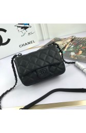 Chanel mini flap bag 8219 black HV00086TL77