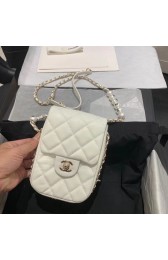 Chanel mini flap Imitation Pearls bag AS1345 white HV09529nS91