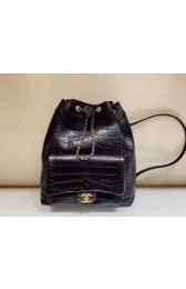 Chanel Original Leather Backpack AS0800 Black HV01131wn15