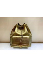 Chanel Original Leather Backpack AS0800 Gold HV04960RX32