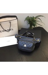 Chanel Original Leather Belt Bag Black SA0814 Gold HV02027Pu45