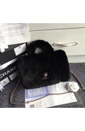 Chanel Original Leather Cony Hair top handle bag 6950 black HV11157dN21