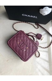 Chanel Original Leather Medium Cosmetic Bag 93443 Wine HV05271Yr55