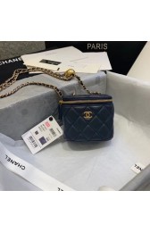 Chanel Original Small classic chain box handbag AP1447 dark blue HV00972ER88