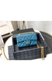 Chanel Shoulder Bag Original Leather Blue AS0874 Gold HV01035DO87